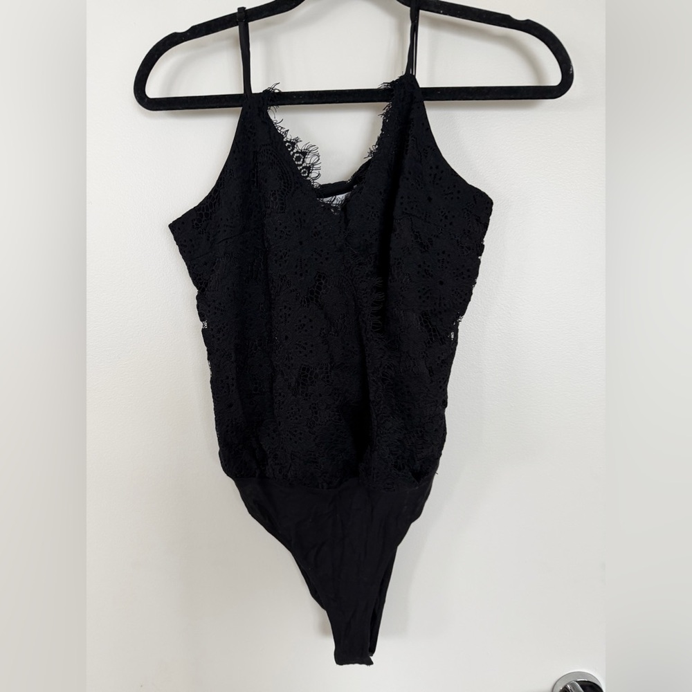 Elegant Black Lace WAYF woman’s size S onesie